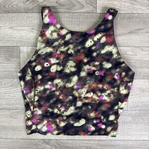 Lululemon Cropped Align Tank Top Soft Focus Splatter Green sz 6